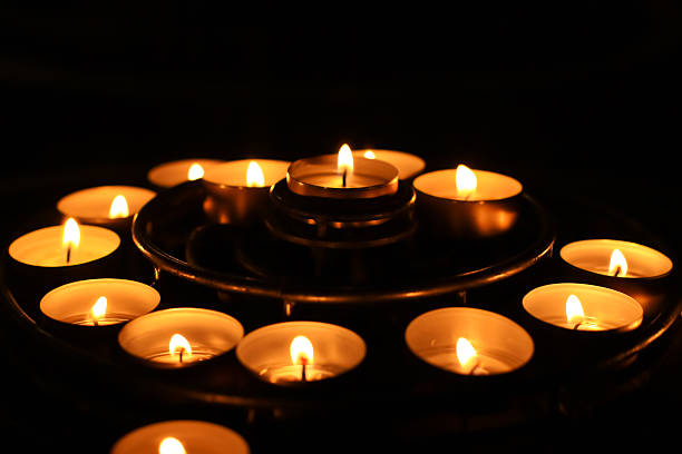 Ambient ritual soundscape, warm light and texture